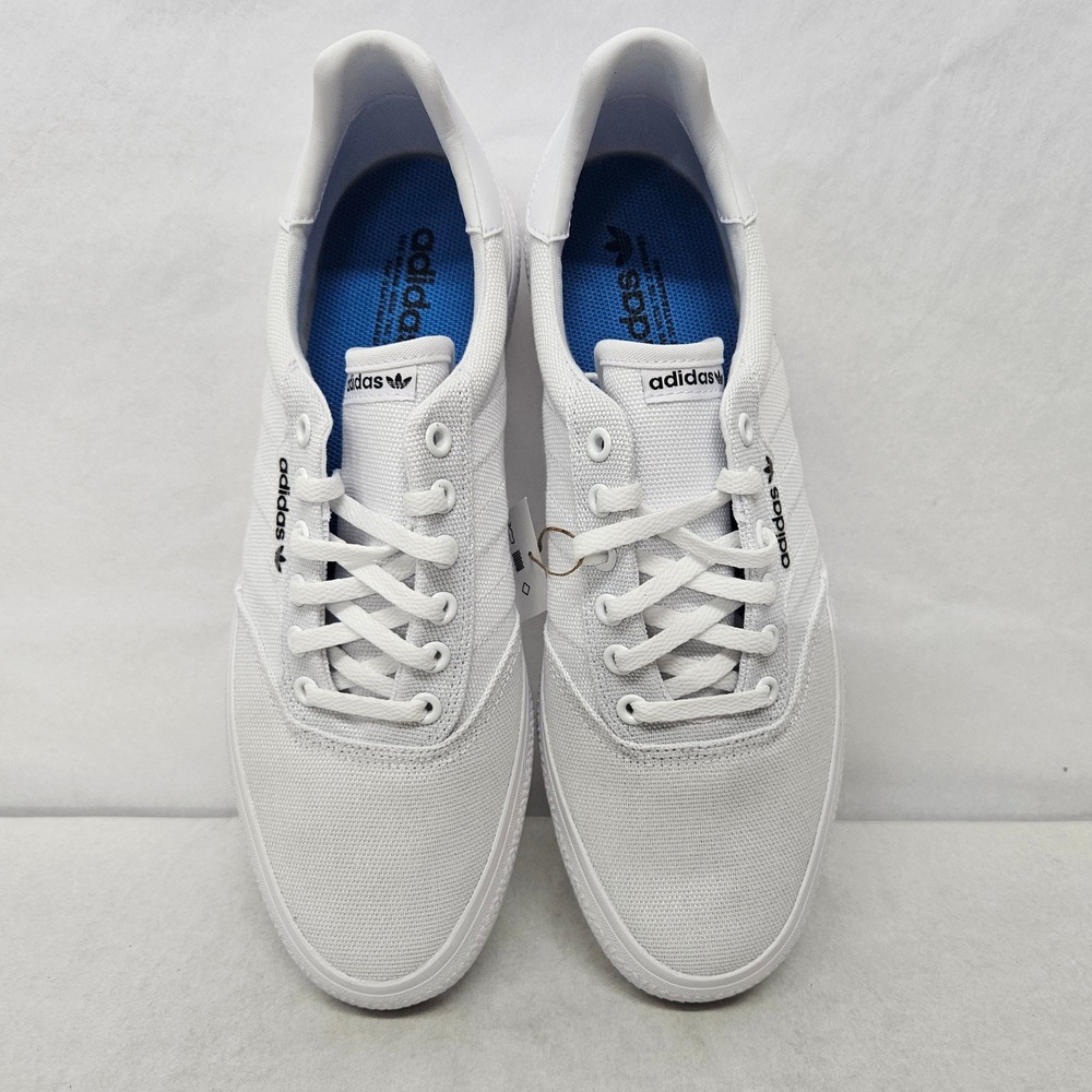 Adidas 3MC Originals Canvas Skateboarding Shoes B22705 White Men's Size 10 - Picture 5 of 12